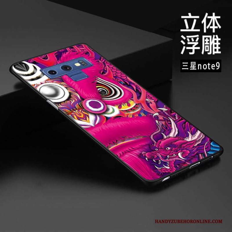 Custodia Samsung Galaxy Note 9 Goffratura Telefono Personalizza, Cover Samsung Galaxy Note 9 Protezione Stile Cinese