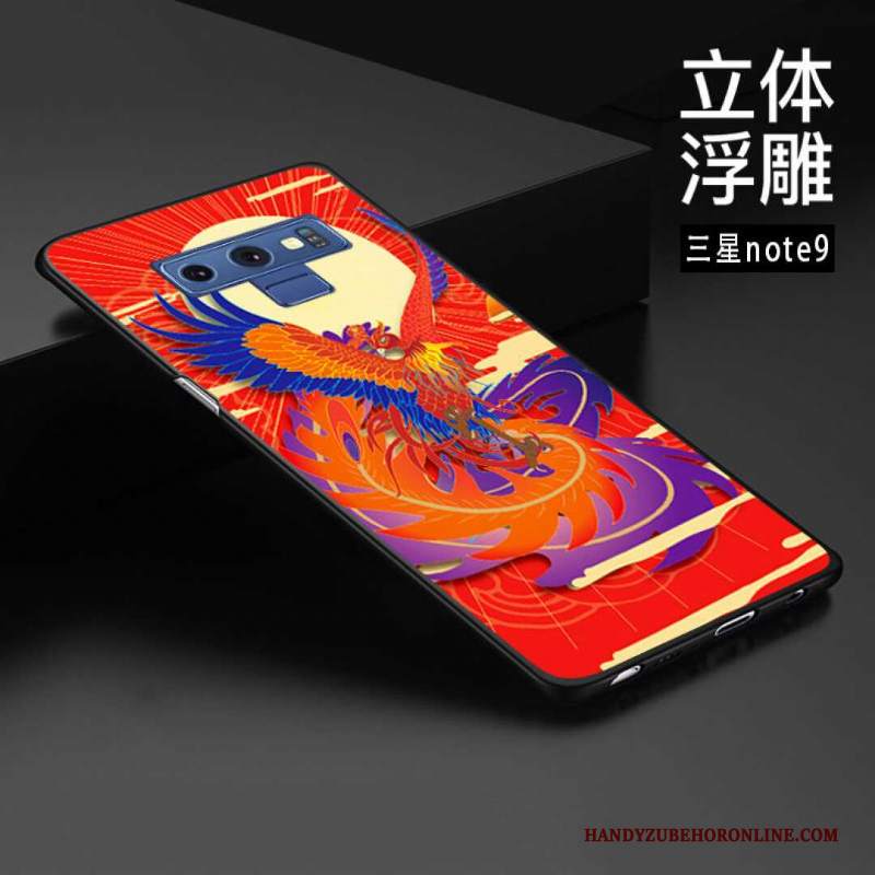 Custodia Samsung Galaxy Note 9 Goffratura Telefono Personalizza, Cover Samsung Galaxy Note 9 Protezione Stile Cinese