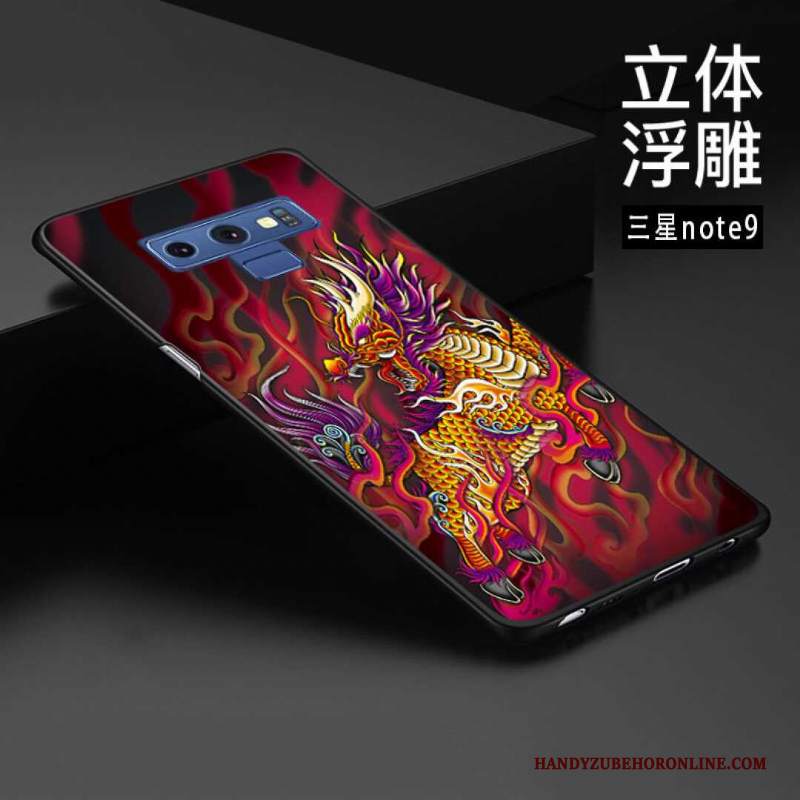 Custodia Samsung Galaxy Note 9 Goffratura Telefono Personalizza, Cover Samsung Galaxy Note 9 Protezione Stile Cinese