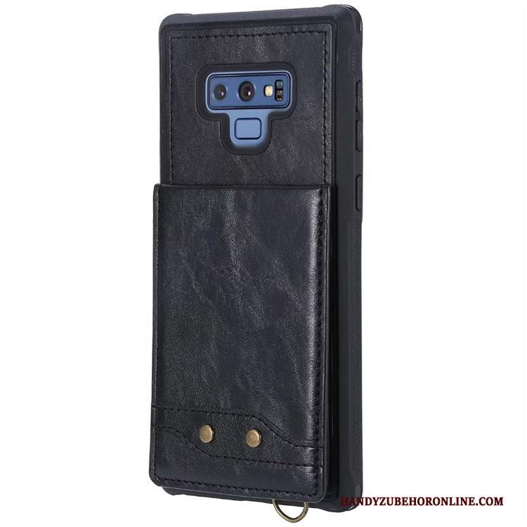 Custodia Samsung Galaxy Note 9 Pelle Ornamenti Appesitelefono, Cover Samsung Galaxy Note 9 Borse Carta Morbido