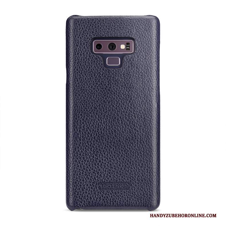 Custodia Samsung Galaxy Note 9 Pelle Telefono Verde, Cover Samsung Galaxy Note 9 Protezione Coperchio Posteriore