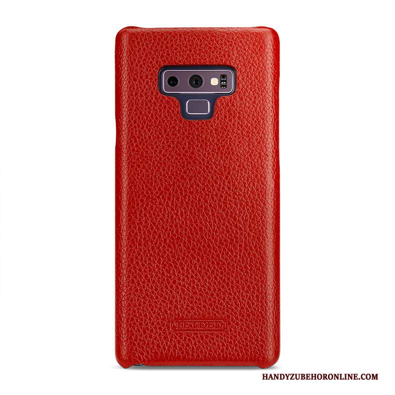 Custodia Samsung Galaxy Note 9 Pelle Telefono Verde, Cover Samsung Galaxy Note 9 Protezione Coperchio Posteriore