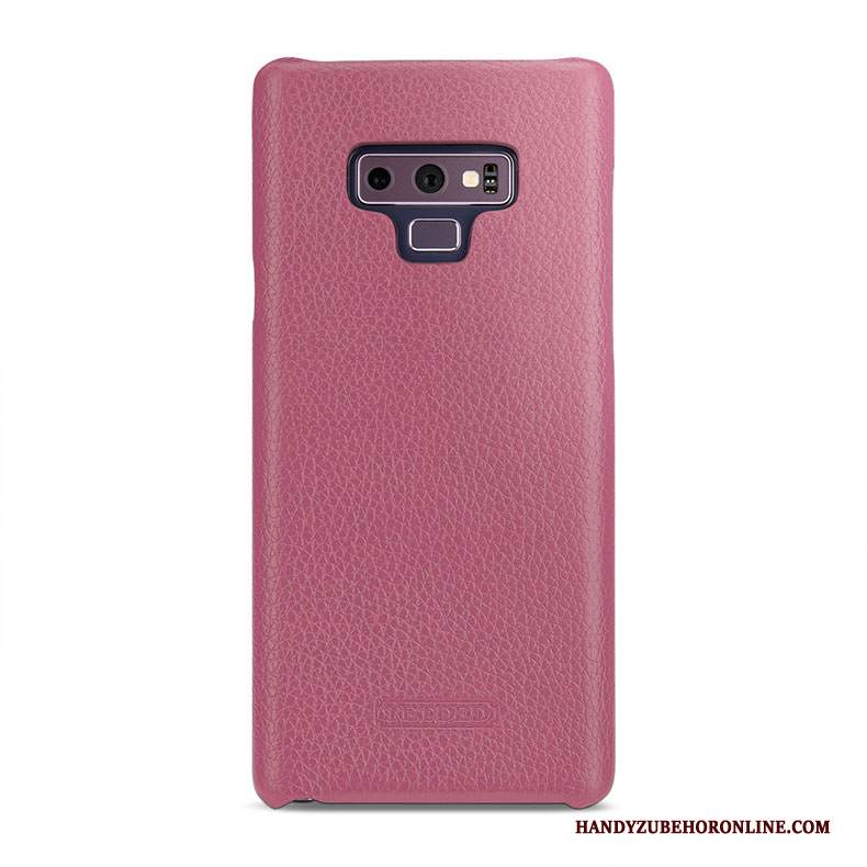 Custodia Samsung Galaxy Note 9 Pelle Telefono Verde, Cover Samsung Galaxy Note 9 Protezione Coperchio Posteriore