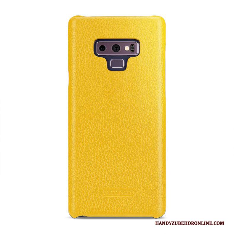 Custodia Samsung Galaxy Note 9 Pelle Telefono Verde, Cover Samsung Galaxy Note 9 Protezione Coperchio Posteriore