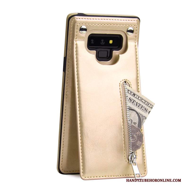 Custodia Samsung Galaxy Note 9 Pelle Verdetelefono, Cover Samsung Galaxy Note 9 Protezione Cerniera