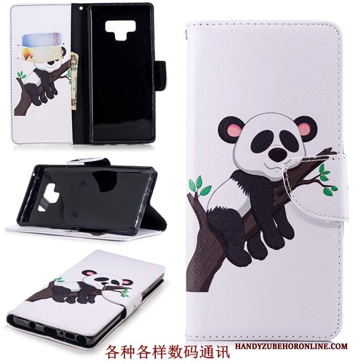 Custodia Samsung Galaxy Note 9 Portafoglio Carta Anti-caduta, Cover Samsung Galaxy Note 9 Pelle Telefono Marchio Di Tendenza