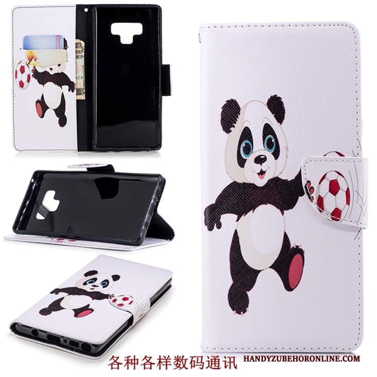 Custodia Samsung Galaxy Note 9 Portafoglio Carta Anti-caduta, Cover Samsung Galaxy Note 9 Pelle Telefono Marchio Di Tendenza