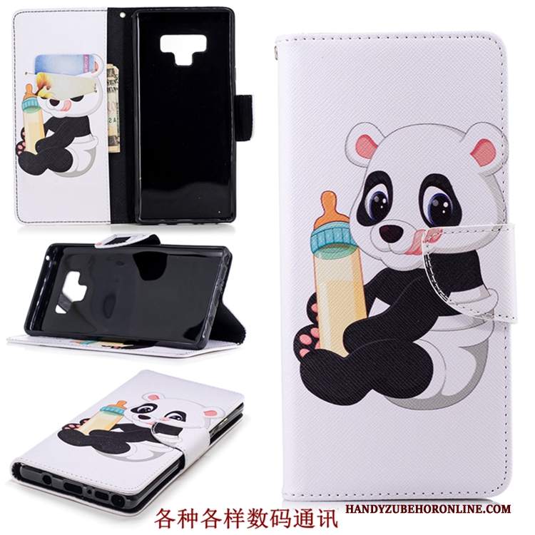 Custodia Samsung Galaxy Note 9 Portafoglio Carta Anti-caduta, Cover Samsung Galaxy Note 9 Pelle Telefono Marchio Di Tendenza