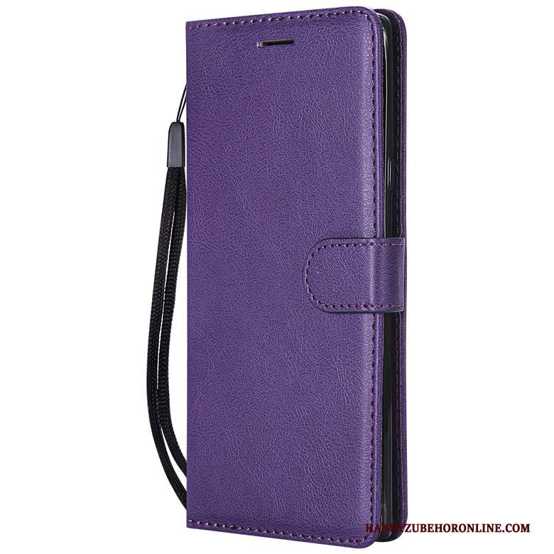 Custodia Samsung Galaxy Note 9 Protezione Monocromaticotelefono, Cover Samsung Galaxy Note 9 Folio Porpora Anti-caduta