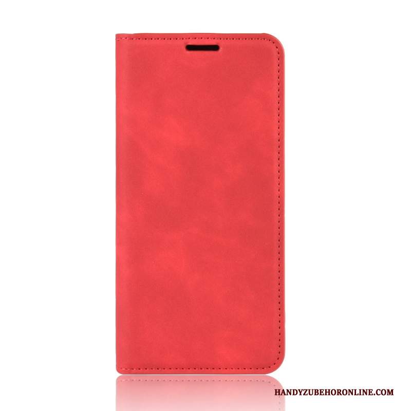 Custodia Samsung Galaxy Note20 Pelle Rosso Anti-caduta, Cover Samsung Galaxy Note20 Folio Supporto Magnetico