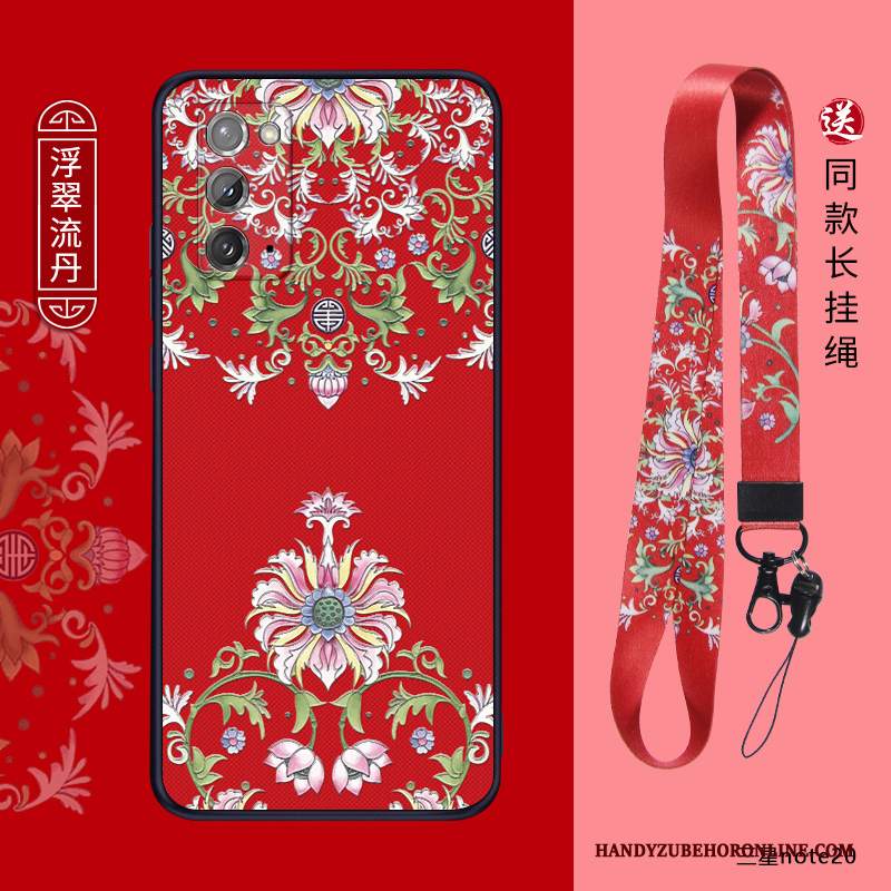 Custodia Samsung Galaxy Note20 Silicone Tendenza Nuovo, Cover Samsung Galaxy Note20 Creativo Anti-caduta Net Red