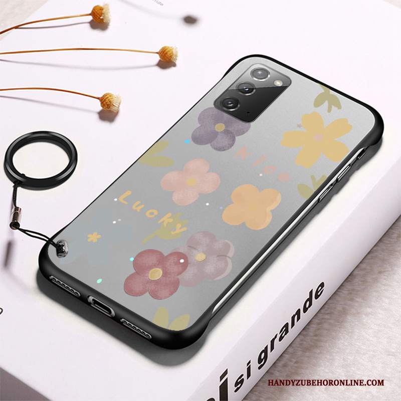 Custodia Samsung Galaxy Note20 Telefono Nero, Cover Samsung Galaxy Note20 Fresco Trasparente