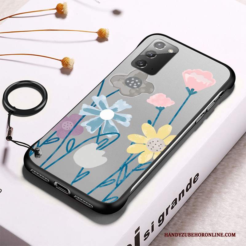 Custodia Samsung Galaxy Note20 Telefono Nero, Cover Samsung Galaxy Note20 Fresco Trasparente