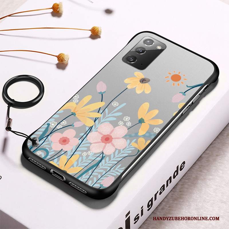 Custodia Samsung Galaxy Note20 Telefono Nero, Cover Samsung Galaxy Note20 Fresco Trasparente