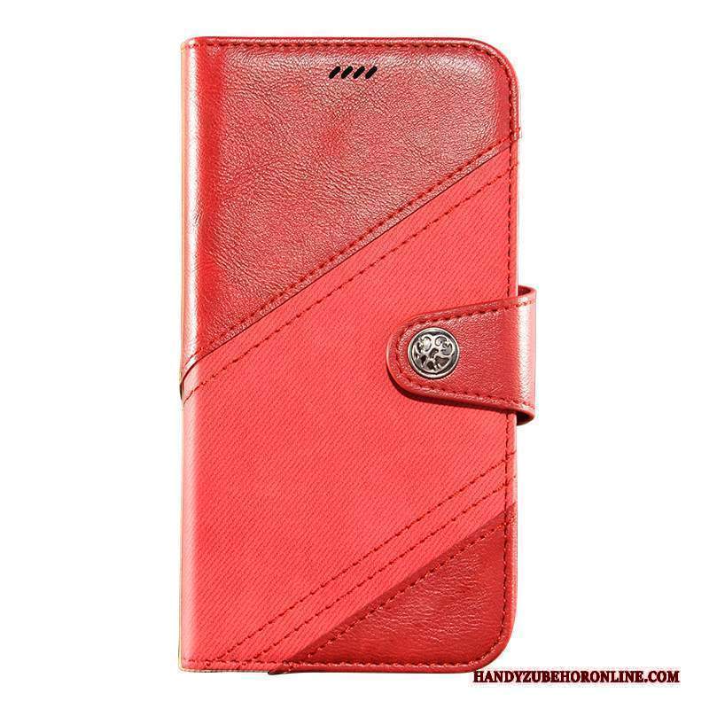 Custodia Samsung Galaxy S10 5g Folio Rosso Anti-caduta, Cover Samsung Galaxy S10 5g Protezione Tutto Incluso