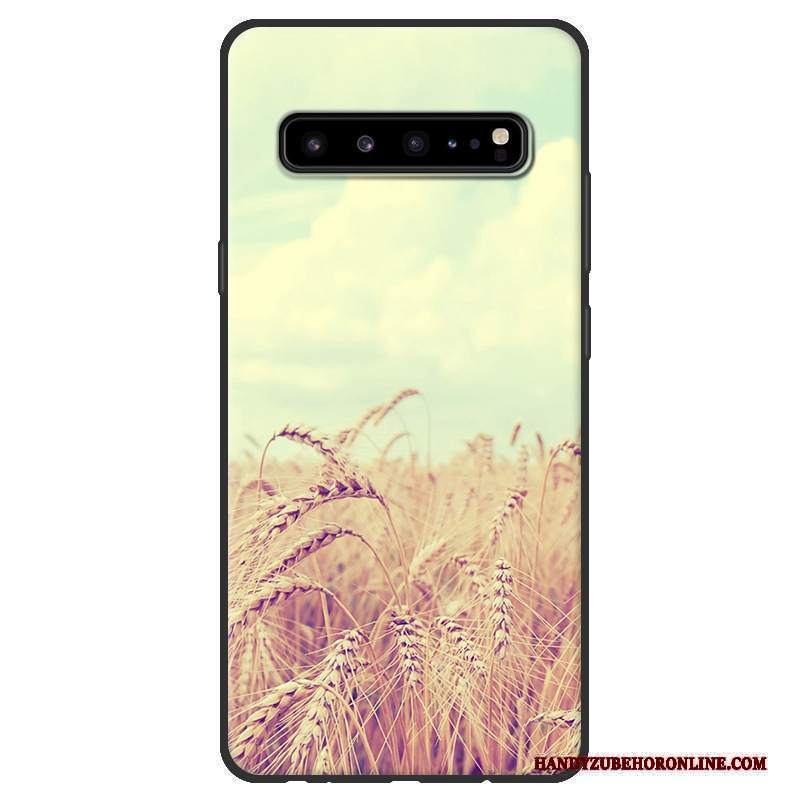 Custodia Samsung Galaxy S10 5g Protezione Macchiati Morbido, Cover Samsung Galaxy S10 5g Nerotelefono