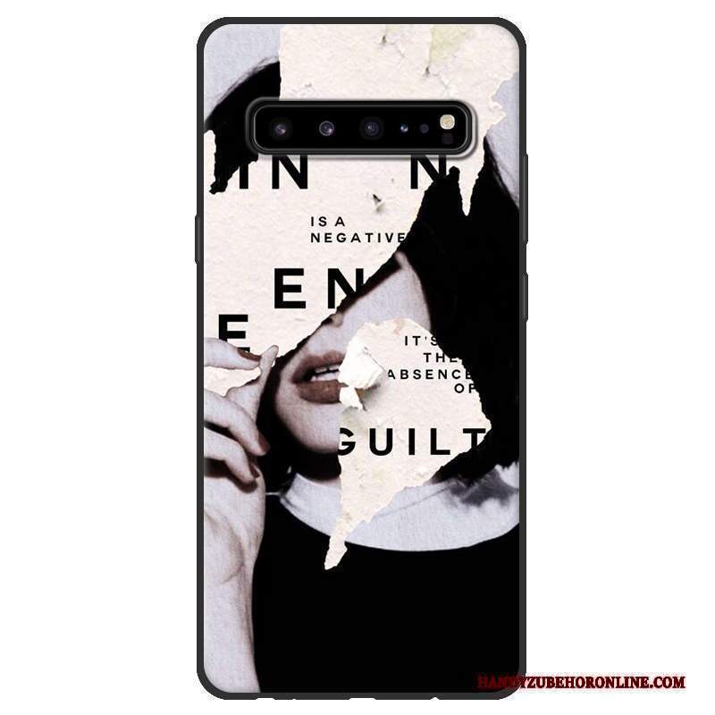 Custodia Samsung Galaxy S10 5g Protezione Macchiati Morbido, Cover Samsung Galaxy S10 5g Nerotelefono