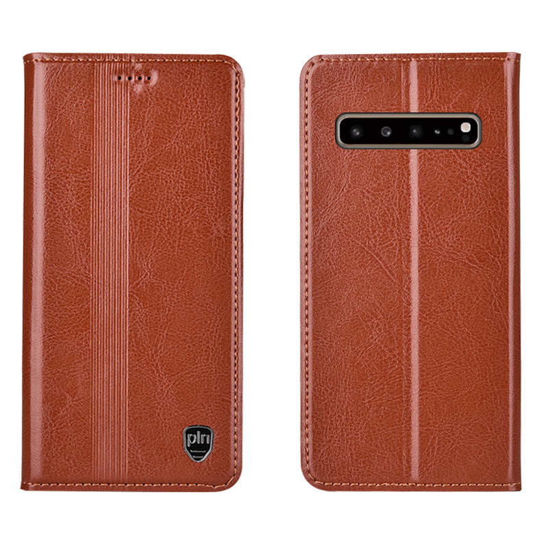 Custodia Samsung Galaxy S10 5g Protezione Rossotelefono, Cover Samsung Galaxy S10 5g Pelle Tutto Incluso