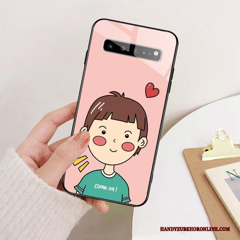 Custodia Samsung Galaxy S10 5g Silicone Anti-caduta Tutto Incluso, Cover Samsung Galaxy S10 5g Creativo Vetro Morbido