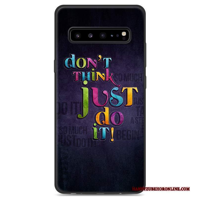 Custodia Samsung Galaxy S10 5g Silicone Grigio Nero, Cover Samsung Galaxy S10 5g Protezione Di Personalitàtelefono