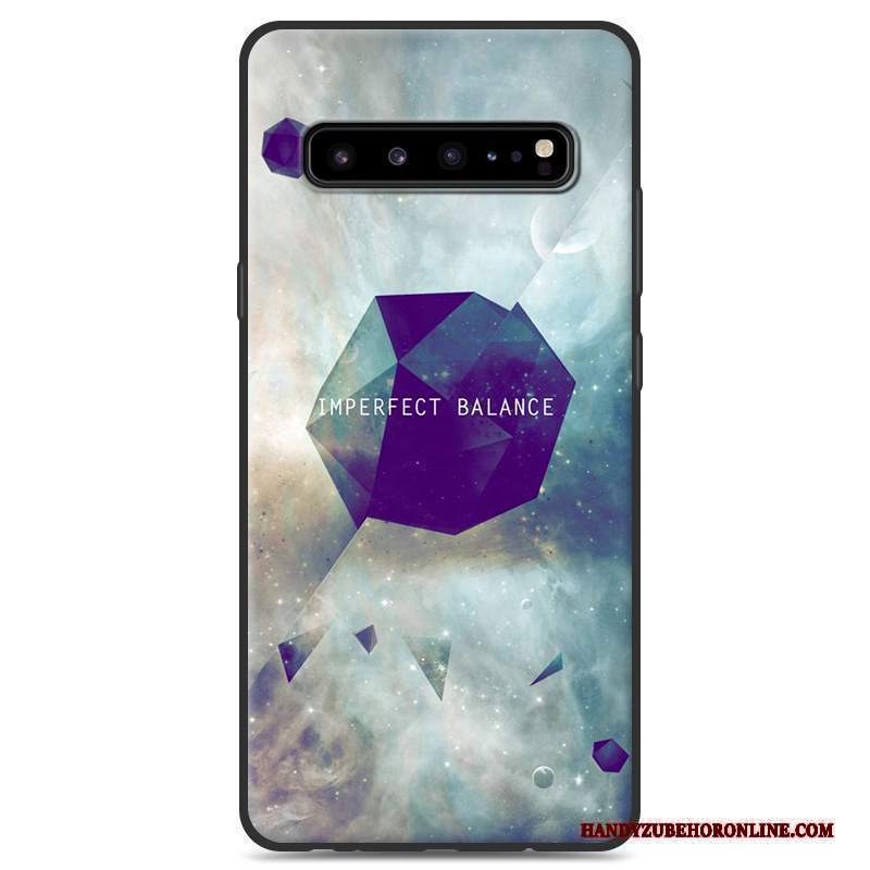 Custodia Samsung Galaxy S10 5g Silicone Grigio Nero, Cover Samsung Galaxy S10 5g Protezione Di Personalitàtelefono