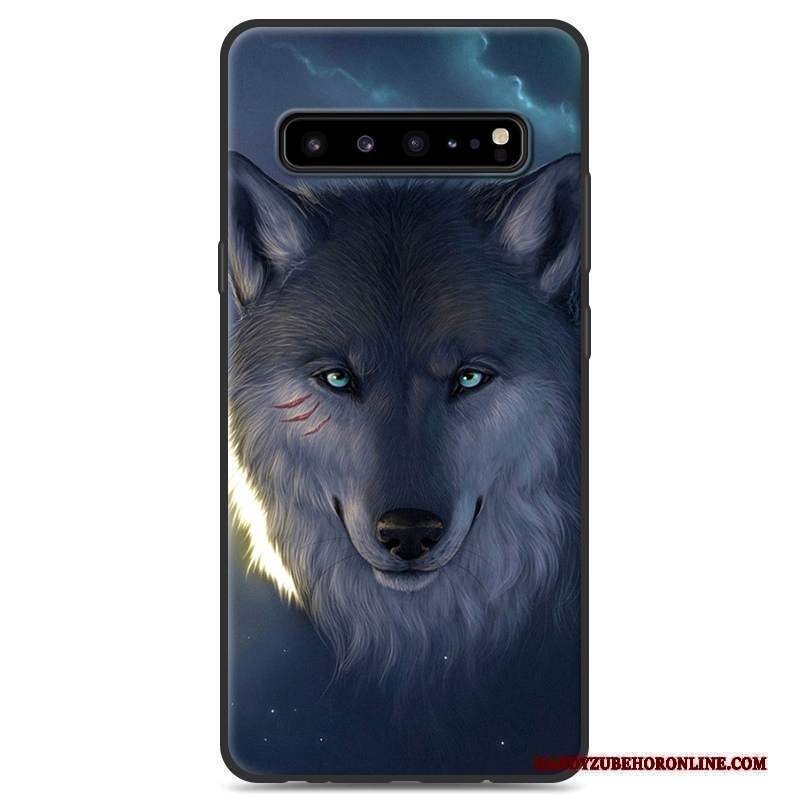 Custodia Samsung Galaxy S10 5g Silicone Grigio Nero, Cover Samsung Galaxy S10 5g Protezione Di Personalitàtelefono