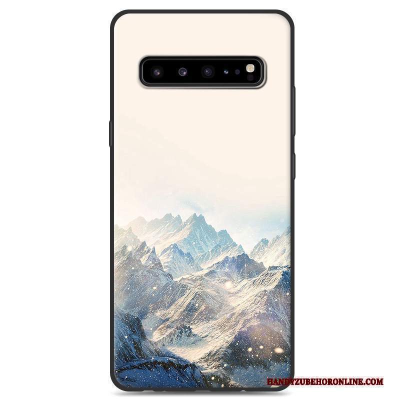 Custodia Samsung Galaxy S10 5g Silicone Grigio Nero, Cover Samsung Galaxy S10 5g Protezione Di Personalitàtelefono