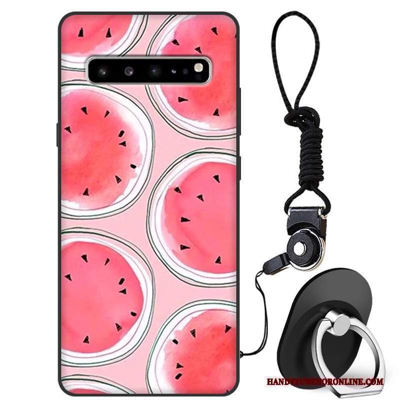 Custodia Samsung Galaxy S10 5g Silicone Rossotelefono, Cover Samsung Galaxy S10 5g Protezione Tutto Incluso Anti-caduta