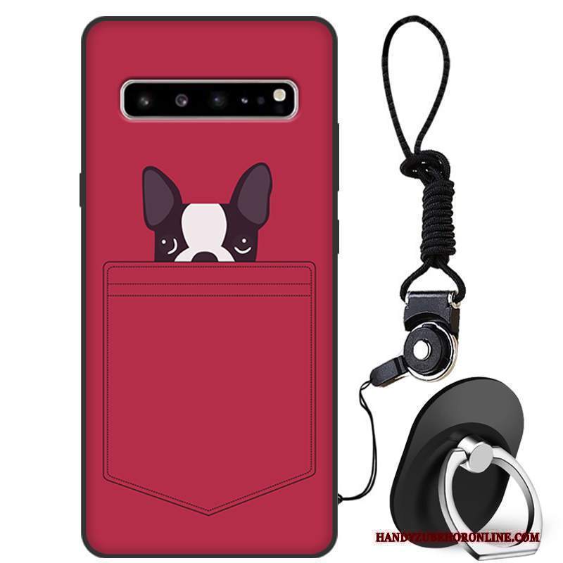 Custodia Samsung Galaxy S10 5g Silicone Rossotelefono, Cover Samsung Galaxy S10 5g Protezione Tutto Incluso Anti-caduta