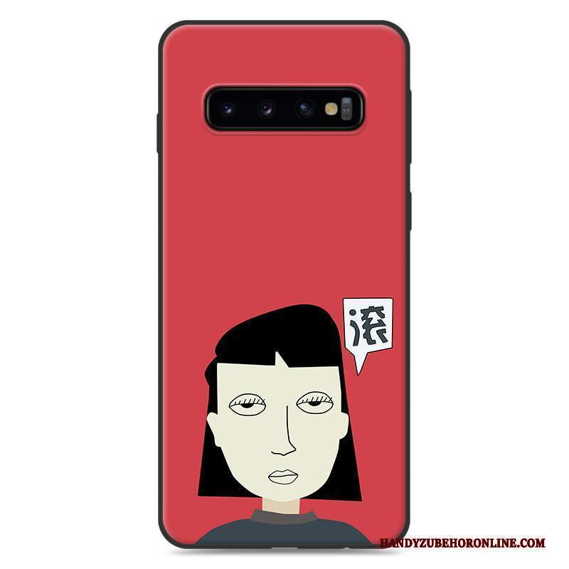 Custodia Samsung Galaxy S10+ Cartone Animato Anti-cadutatelefono, Cover Samsung Galaxy S10+ Protezione Tendenza Rosa