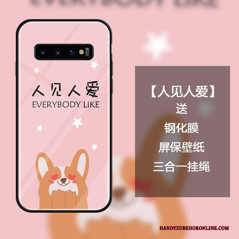 Custodia Samsung Galaxy S10+ Cartone Animato Di Personalità Bello, Cover Samsung Galaxy S10+ Protezione Tutto Incluso Ornamenti Appesi