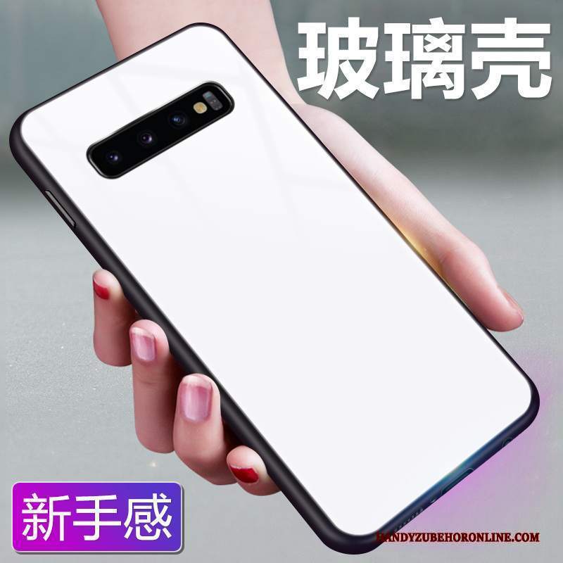 Custodia Samsung Galaxy S10+ Colore Rosa Monocromatico, Cover Samsung Galaxy S10+ Protezione Vento Vetro