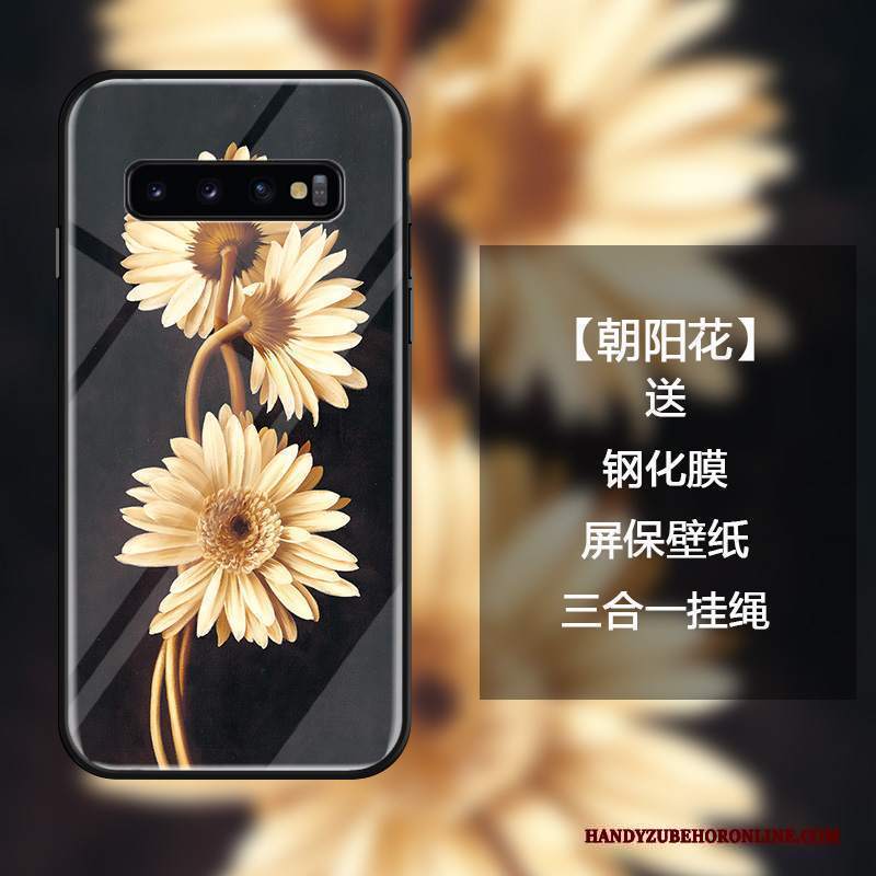 Custodia Samsung Galaxy S10 Creativo Anti-caduta Semplici, Cover Samsung Galaxy S10 Protezione Ornamenti Appesi Tutto Incluso