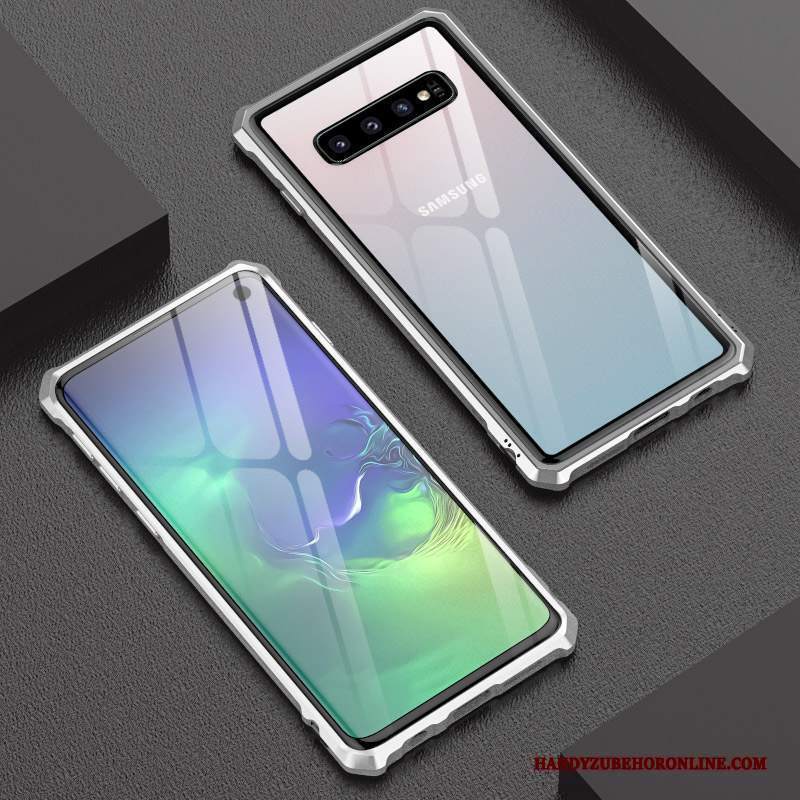 Custodia Samsung Galaxy S10+ Creativo Nuovotelefono, Cover Samsung Galaxy S10+ Protezione Telaio Net Red