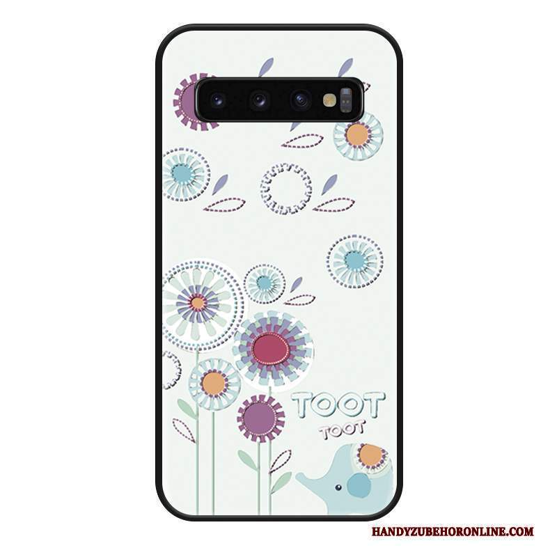 Custodia Samsung Galaxy S10 Creativo Telefono Marchio Di Tendenza, Cover Samsung Galaxy S10 Protezione Net Red Rosa