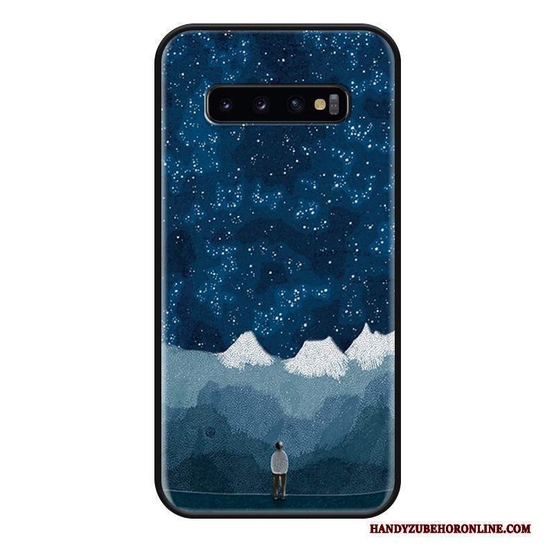 Custodia Samsung Galaxy S10 Creativo Tutto Incluso Giallo, Cover Samsung Galaxy S10 Goffratura Anti-caduta Di Personalità