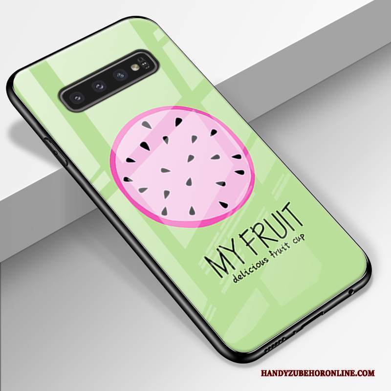 Custodia Samsung Galaxy S10+ Creativo Tutto Incluso Tendenza, Cover Samsung Galaxy S10+ Silicone Morbido Giallo