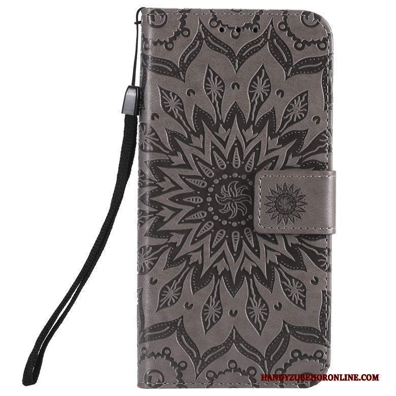 Custodia Samsung Galaxy S10 Folio Grigio Morbido, Cover Samsung Galaxy S10 Pelle Telefono