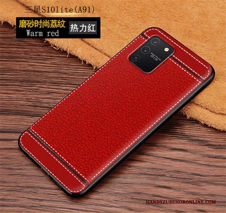 Custodia Samsung Galaxy S10 Lite Pelle Modello Rosso, Cover Samsung Galaxy S10 Lite Protezione Telefono Gioventù