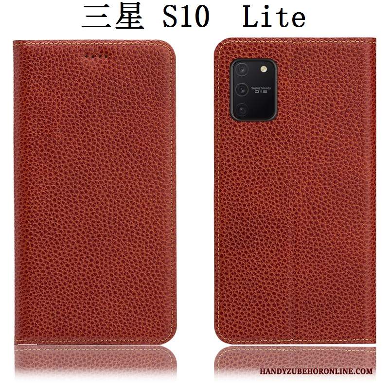 Custodia Samsung Galaxy S10 Lite Pelle Modello Tutto Incluso, Cover Samsung Galaxy S10 Lite Protezione Litchitelefono