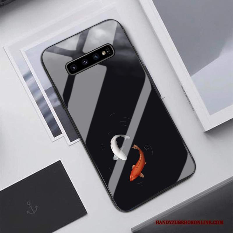 Custodia Samsung Galaxy S10+ Moda Affari Anti-caduta, Cover Samsung Galaxy S10+ Protezione Tutto Incluso Difficile