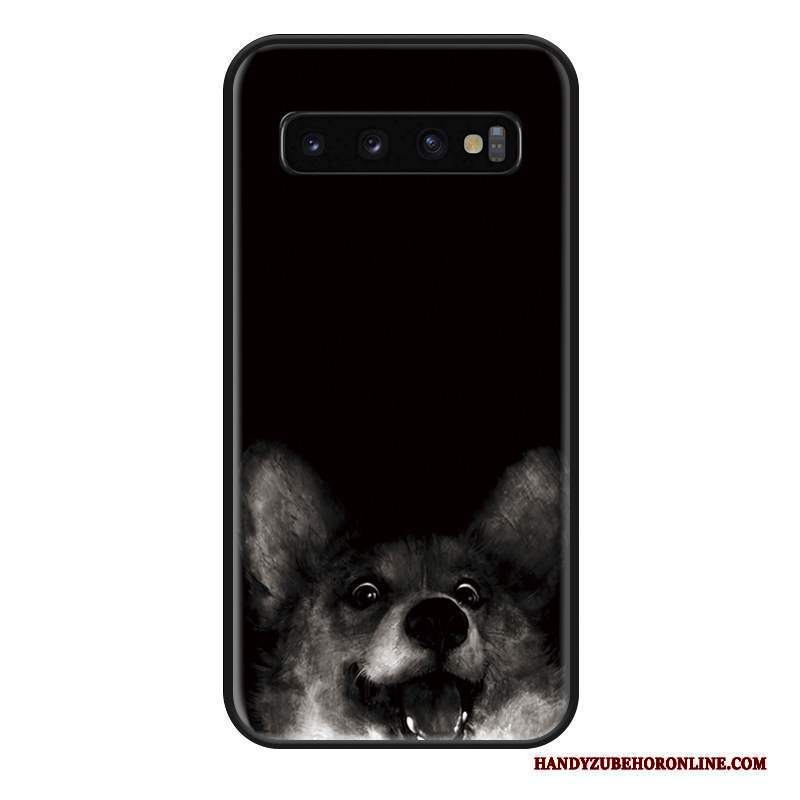 Custodia Samsung Galaxy S10 Moda Amanti Tutto Incluso, Cover Samsung Galaxy S10 Creativo Nero Net Red