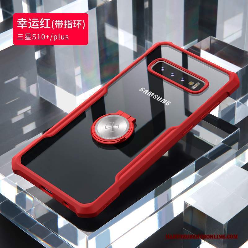 Custodia Samsung Galaxy S10+ Moda Rosso Di Personalità, Cover Samsung Galaxy S10+ Silicone Tutto Incluso Anti-caduta