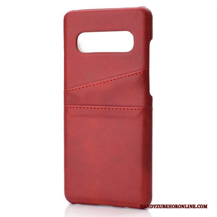 Custodia Samsung Galaxy S10 Pelle Blu Modello, Cover Samsung Galaxy S10 Protezione Mucca Piccola