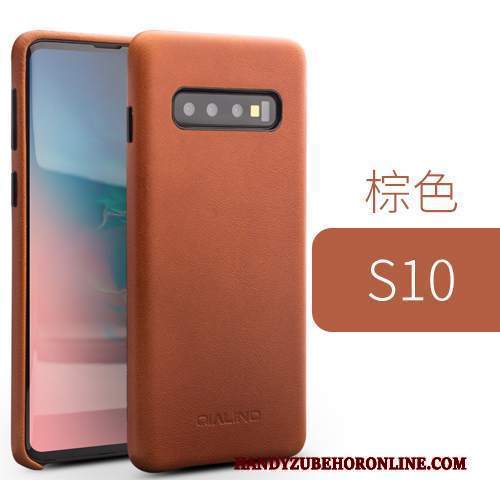 Custodia Samsung Galaxy S10 Pelle Piccola Leggere, Cover Samsung Galaxy S10 Protezione Coperchio Posteriore Affari