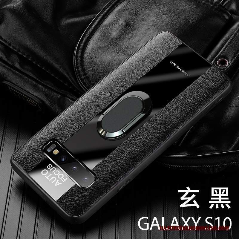 Custodia Samsung Galaxy S10 Pelle Telefono Magnetico, Cover Samsung Galaxy S10 Silicone Affari Anti-caduta