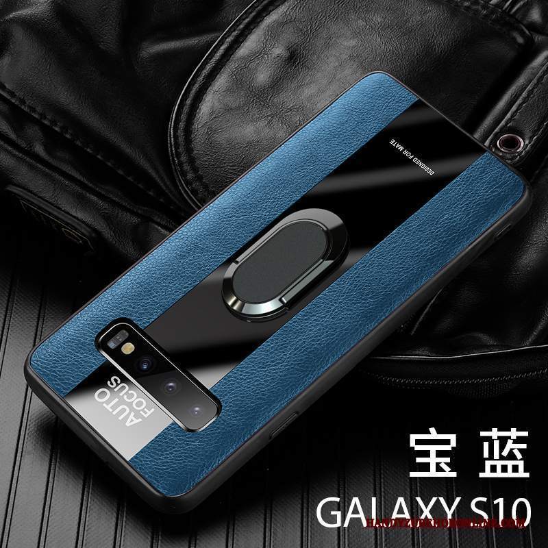 Custodia Samsung Galaxy S10 Pelle Telefono Magnetico, Cover Samsung Galaxy S10 Silicone Affari Anti-caduta