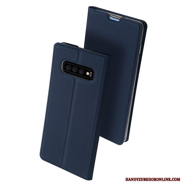 Custodia Samsung Galaxy S10 Portafoglio Affari Carta, Cover Samsung Galaxy S10 Pelle Tutto Incluso Morbido