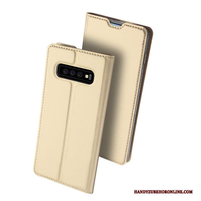 Custodia Samsung Galaxy S10 Portafoglio Affari Carta, Cover Samsung Galaxy S10 Pelle Tutto Incluso Morbido