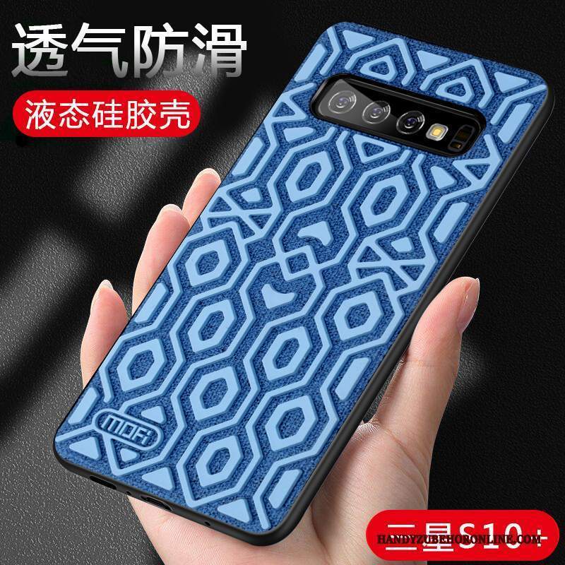 Custodia Samsung Galaxy S10+ Protezione High End Tendenza, Cover Samsung Galaxy S10+ Creativo Macchiati Anti-caduta